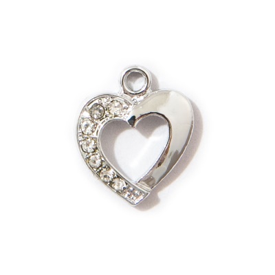 Pendentif bracelet d'amour en diamant artificiel