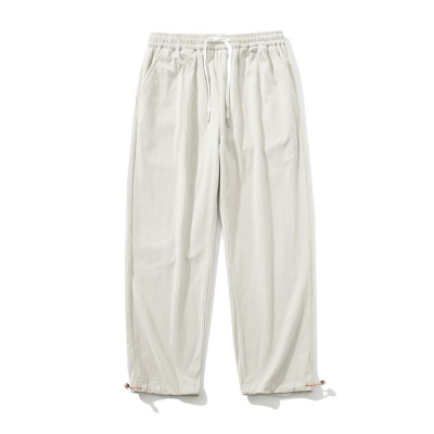 Pantalon droit, ample, pieds larges Pantalon de sport pour homme avec cordon