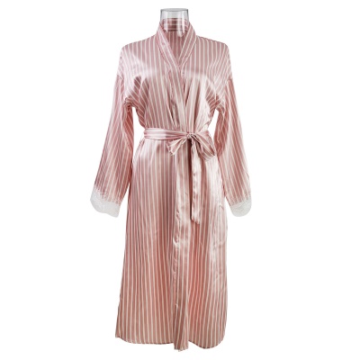 Robe de nuit longue et respirante avec cardigan en dentelle