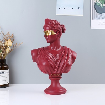 Objet d'art  en résine personnage de mythologie grecque