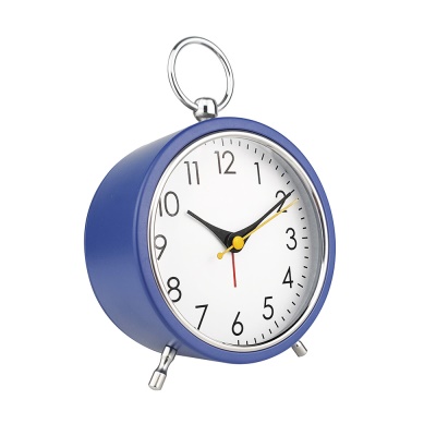 Horloge de table de bureau avec réveil en métal de 4 pouces