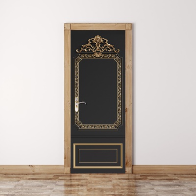 Papier peint de porte créatif autocollant amovible