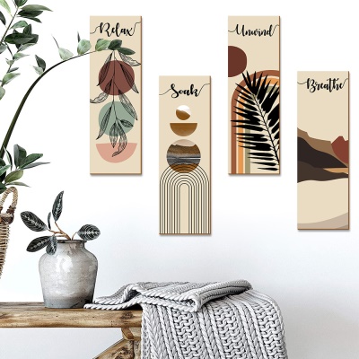 Pendentif en bois pour décoration murale rustique