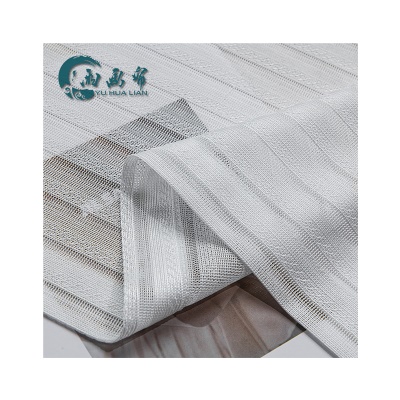 Rideau de fil blanc à persiennes verticales épaissi en polyester