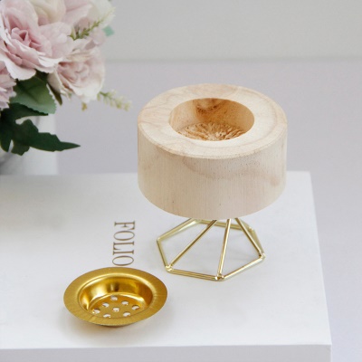 Vase d'aromathérapie portatif en bois
