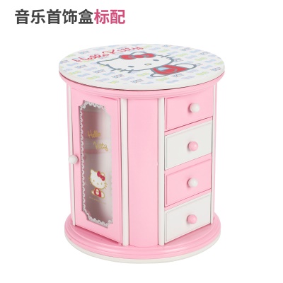 Armoire boîte à musique boîte à bijoux girly tournante