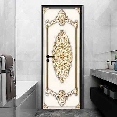 Papier peint de porte créatif autocollant amovible