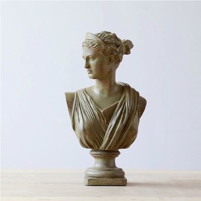 Statuette en plâtre rural Statuette sculpture