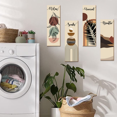 Pendentif en bois pour décoration murale rustique