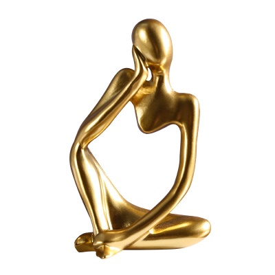 Objet d'art  en résine personnage pensif