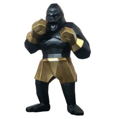 Artisanat en résine de boxe King Kong