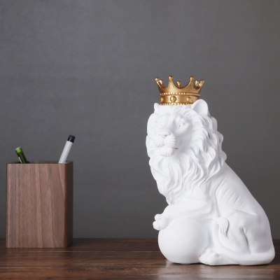 Couronne Lion Ornement Artisanat en résine