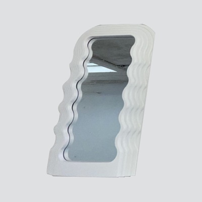 Miroir de maquillage en forme de vagues