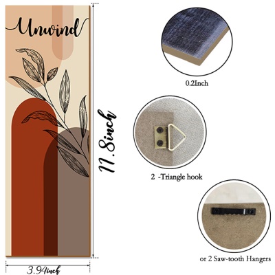 Pendentif en bois pour décoration murale rustique