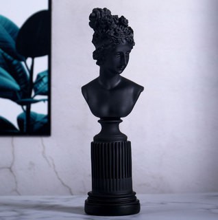 Statue de dame décoration artisanat en résine