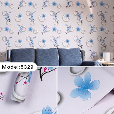 Papier peint floral autocollant
