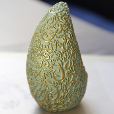 Vase d'aromathérapie de table en résine Crescent