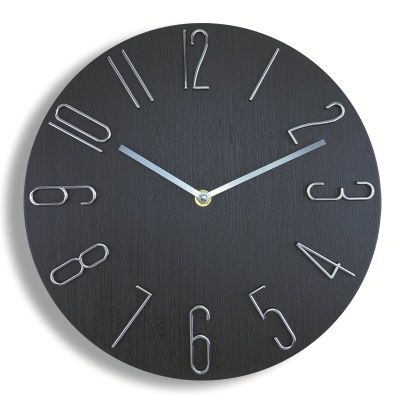 Horloge murale silencieuse de 30cm style européen vintage