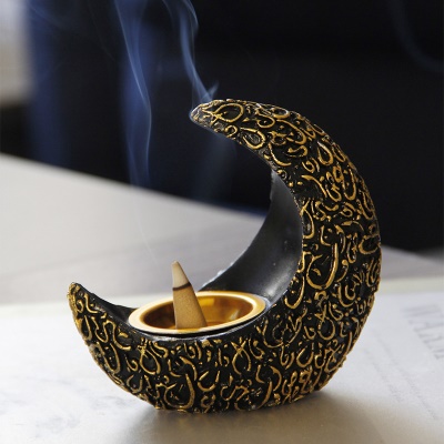 Vase d'aromathérapie de table en résine Crescent