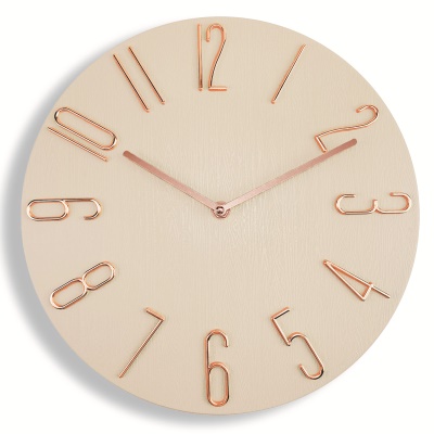 Horloge murale silencieuse de 30cm style européen vintage