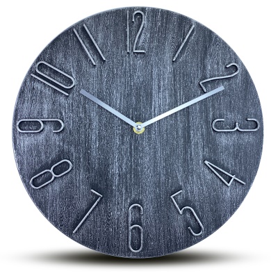 Horloge murale silencieuse de 30cm style européen vintage