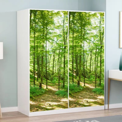Papier peint de porte créatif autocollant amovible