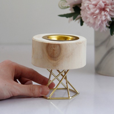 Vase d'aromathérapie portatif en bois