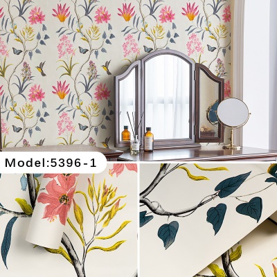 Papier peint floral autocollant