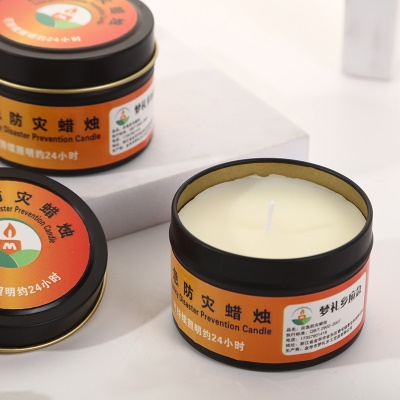 Bougies d'urgence en boîte coupe-vent et sans fumée