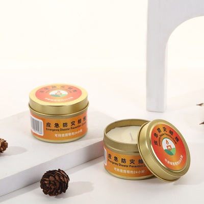 Bougies d'urgence en boîte coupe-vent et sans fumée
