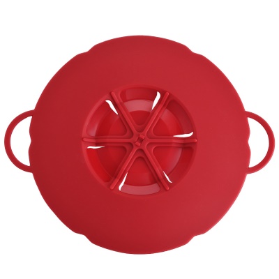 Casserole avec couvercle  en silicone résistant à haute température et anti-éclaboussures