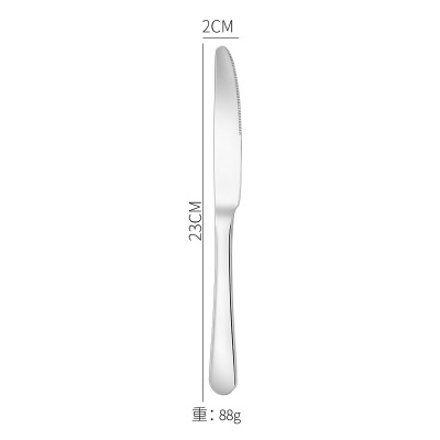 Ensemble de couverts couteaux et fourchettes en acier inoxydable