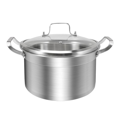 Casserole  à soupe en acier inoxydable avec couvercle