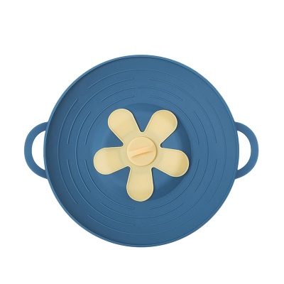 Casserole avec couvercle  en silicone résistant à haute température et anti-éclaboussures