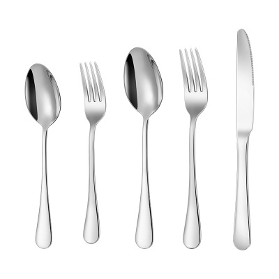 Ensemble de couverts couteaux et fourchettes en acier inoxydable