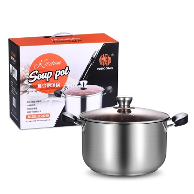 Casserole à soupe en acier composite