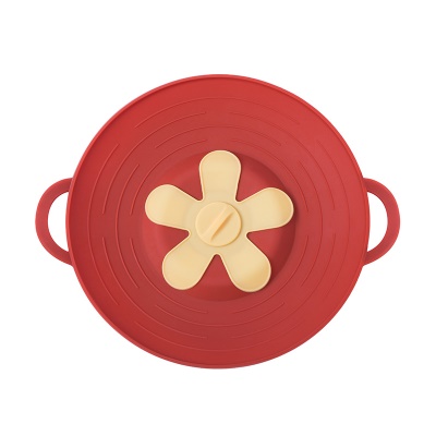 Casserole avec couvercle  en silicone résistant à haute température et anti-éclaboussures