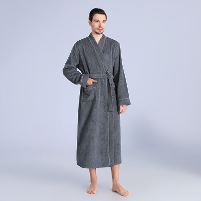 Serviette peignoir femme longue robe de chambre pour couple