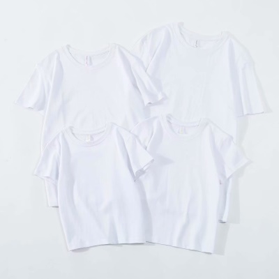 T-shirt col rond manches courtes parent-enfant