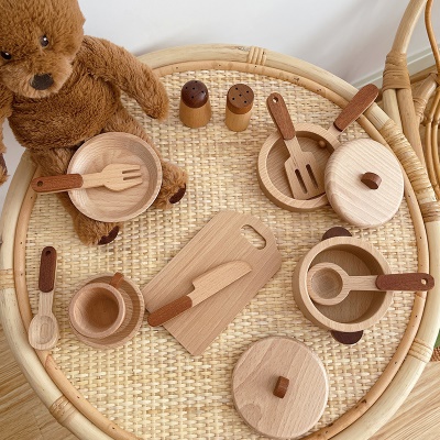 Vaisselle en bois, ustensiles de cuisine