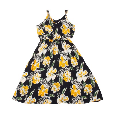 Robe de plage robe  fleurie pour maman et enfant