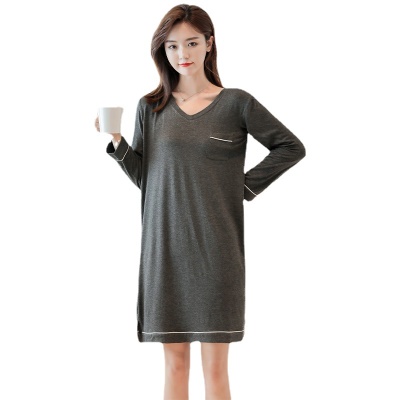 Robe de nuit manches longues grande taille ample