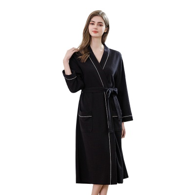 Peignoir court en coton tricoté