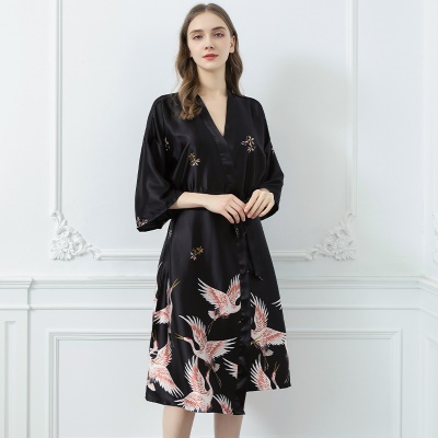 Robe de nuit en soie pour couple