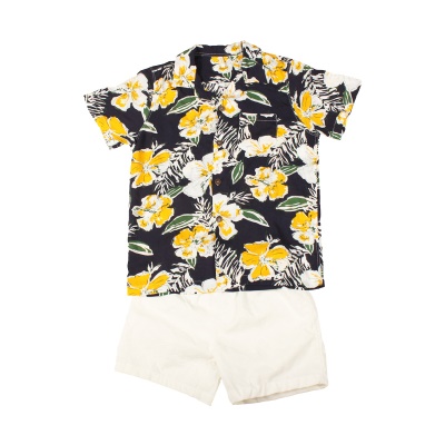 Robe de plage robe  fleurie pour maman et enfant