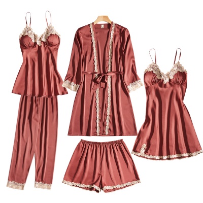 Ensemble pyjama de nuit en soie