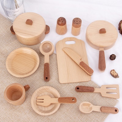 Vaisselle en bois, ustensiles de cuisine