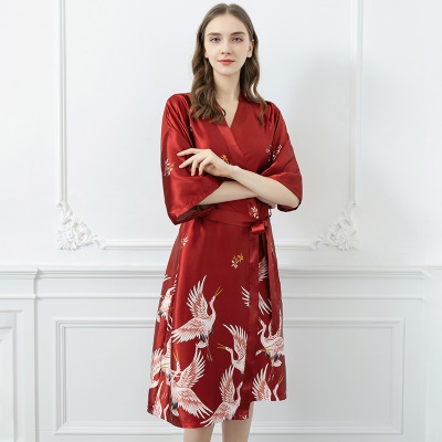 Robe de nuit en soie pour couple
