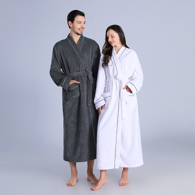 Serviette peignoir femme longue robe de chambre pour couple