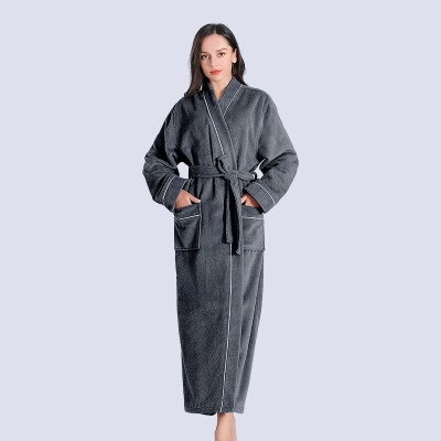Serviette peignoir femme longue robe de chambre pour couple